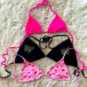 M/L tie string bikini tops